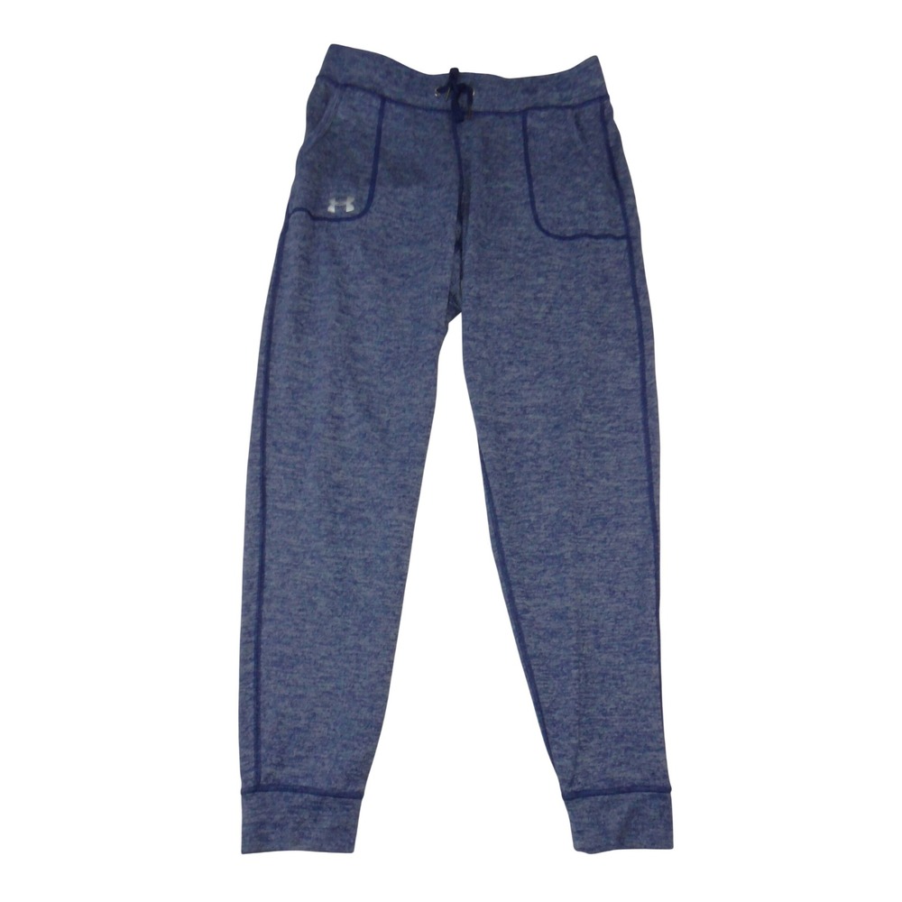 Under Armour Mens Blue Heathered Knit Tapered Jogger Athletic Pants 4305